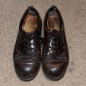 Dr. Martens, brown leather, size 8.5, made in London